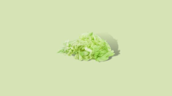 Witte kool gesneden